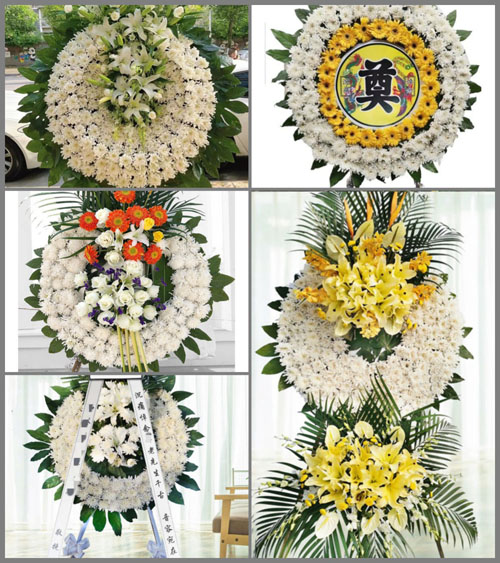 山东济宁邹城市大束镇东卧牛村花圈速递